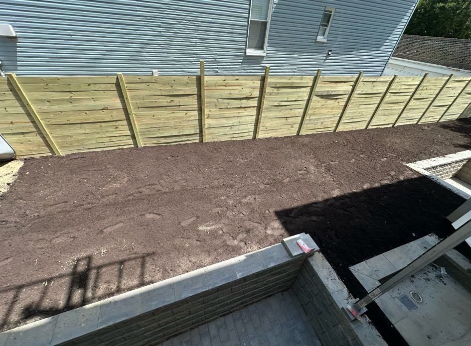 Family Backyard in Smithtown: before (2 of 9)