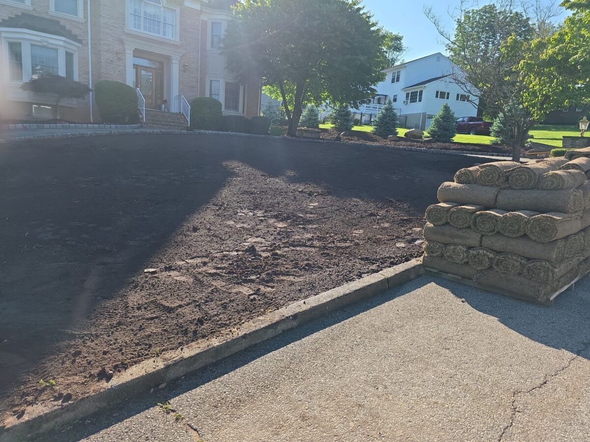 Front Yard Lawn in Hempstead: during (2 of 10)