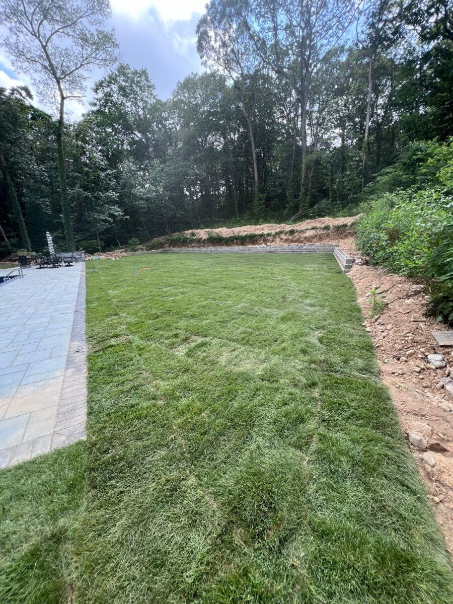 Long island sod installation project